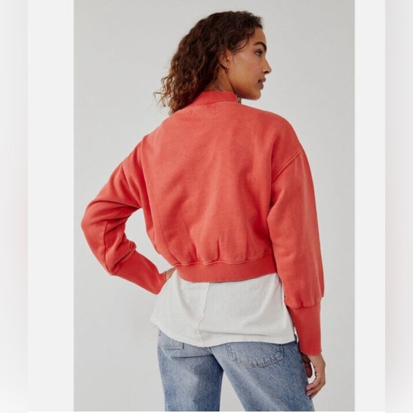 Free People We the Free Nikki Oversized Crewneck Sweatshirt Size Small - Picture 3 of 12